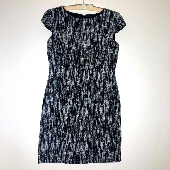 Tahari Arthur S. Levine Dress Mini Black/White Sz6 Formal Wedding Form Womens - Picture 1 of 6